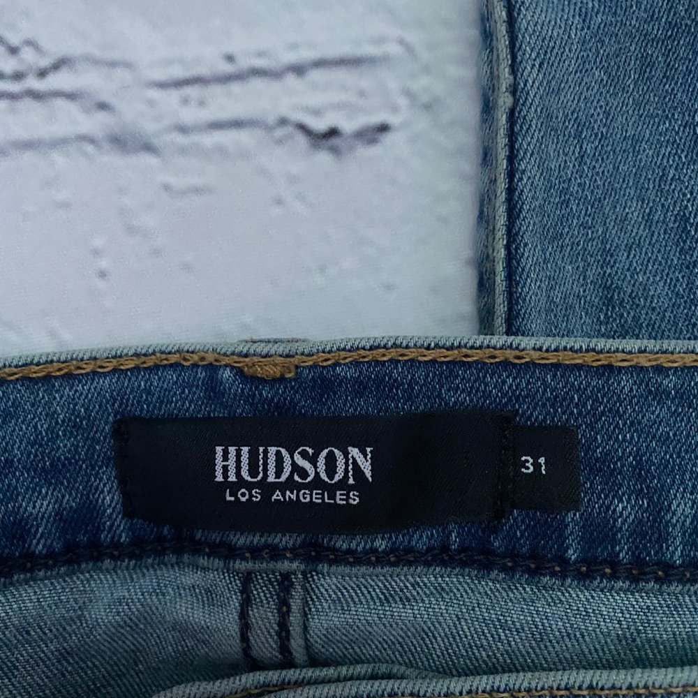 Hudson Nico Mid-Rise Distressed Super Skinny Ankle - Picture 4 of 9